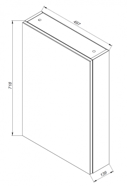13.31 Шкаф зеркальный 50 Эко+