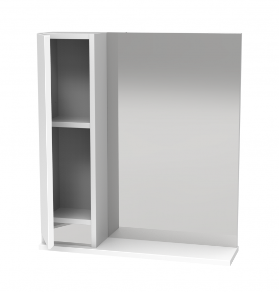 47.02 Полка зеркальная со шкафом 60 Бергамо L/R