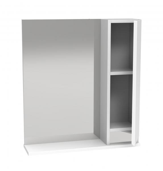 47.02 Полка зеркальная со шкафом 60 Бергамо L/R