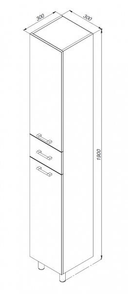 35.12 (3) Шкаф 30 Мокка