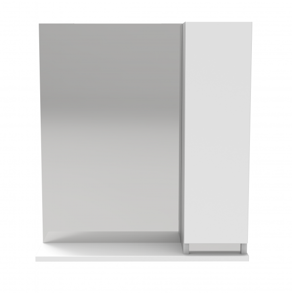 47.02 Полка зеркальная со шкафом 60 Бергамо L/R