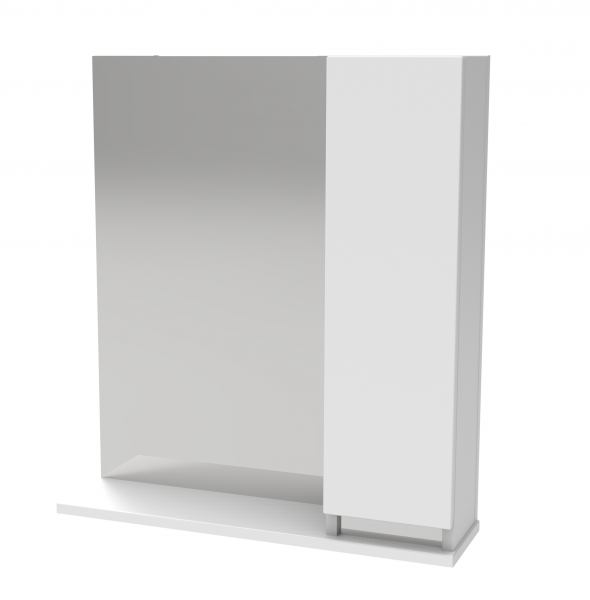 47.02 Полка зеркальная со шкафом 60 Бергамо L/R